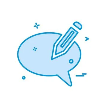 Message icon design vector Stock Illustration