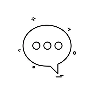 Message icon design vector Stockillustratie