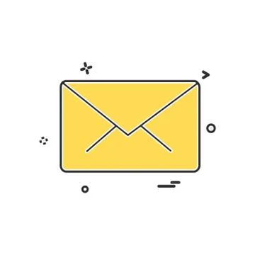 Message icon design vector Stockillustratie
