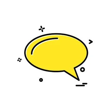 Message icon design vector 스톡 일러스트