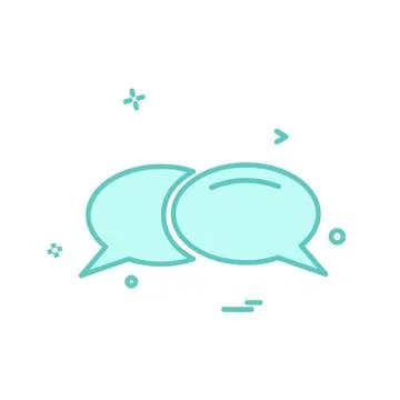 Message icon design vector Stock Illustration