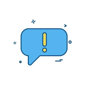 Message icon design vector Stock Illustration