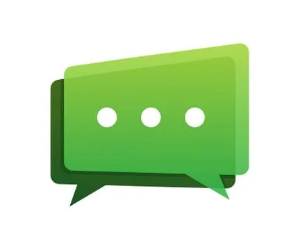 Message icon. Email icon. Send new message. Social network. Chat bubble. Vector Stock Illustration