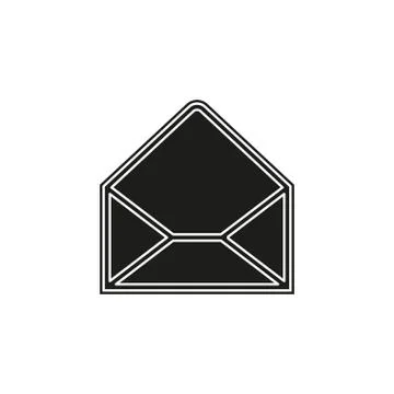 Message icon, envelope illustration - vector mail icon, send letter isolated Stock Illustration