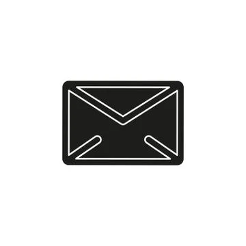 Message icon, envelope illustration - vector mail icon, send letter isolated Stock Illustration