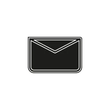 Message icon, envelope illustration - vector mail icon, send letter isolated Stock Illustration