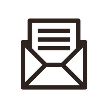 Message icon. Envelope sign Illustrazione stock