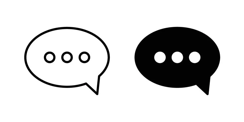 Message icon illustration vector, icon set for apps Illustrazione stock