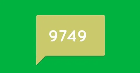 Message icon with increasing numbers 4k Stock Illustration