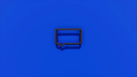 Message icon with low poly landscape 3d render 스톡 일러스트