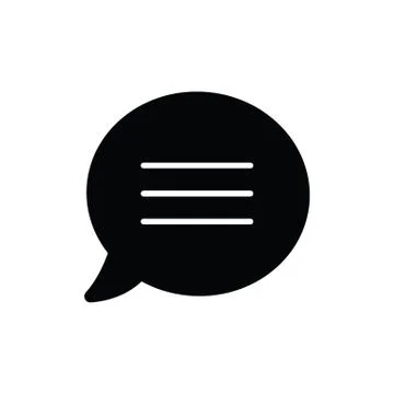 Message Icon. Mobile phone  chat sign, line style Stock Illustration