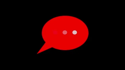 Message icon. Notification icon animation. Alert message with bell symbol f.. Stock Footage 305297660