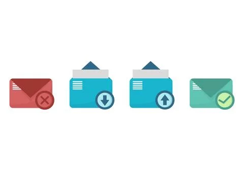 Message icon or short message Stock Illustration