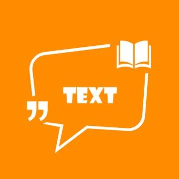 Message icon on orange background. Vector illustration. EPS 10 Stock Illustration