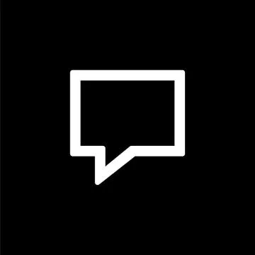 Message icon for simple flat style ui design Stock Illustration