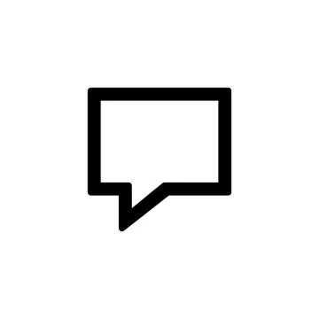 Message icon for simple flat style ui design Stock Illustration