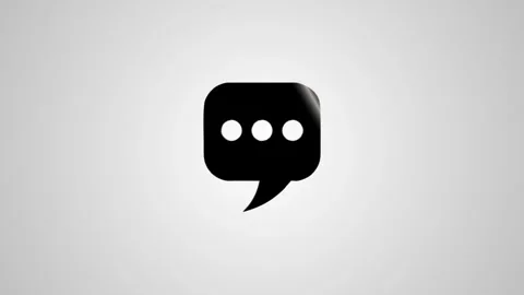 A message icon transforms and animates on a light gray background with a su.. Vidéo 346496397