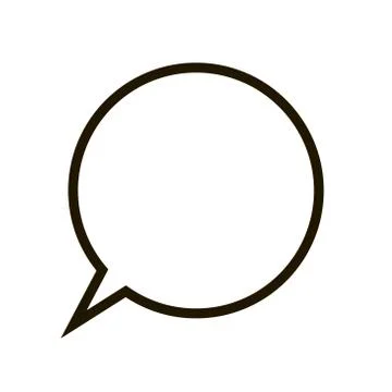 Message icon in trendy flat style isolated. Eps 10. Stock Illustration
