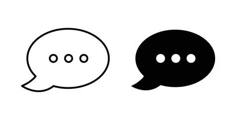Message icon vector art Illustrations Illustrazione stock