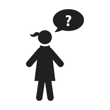 Message icon vector female person profile avatar with speech bubble symbol 스톡 일러스트