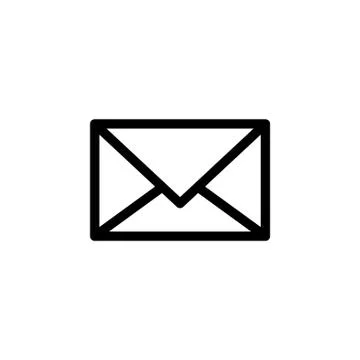 Message icon. vector illustration black on white background Stock Illustration