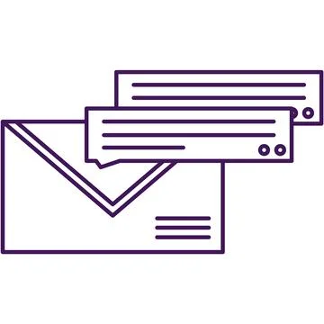Message icon vector mail send letter envelope Stock Illustration