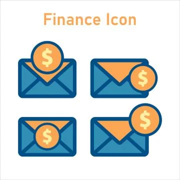 Message icon vector. message with money icon Stock Illustration