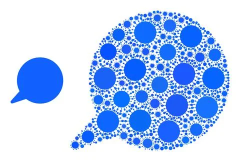 Message Icon - Virus Mosaic Stock Illustration
