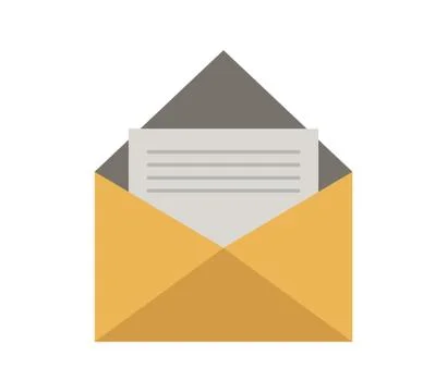 Message icon on white background Stock Illustration