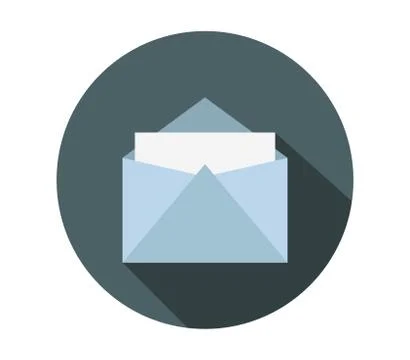 Message icon on white background Stock Illustration