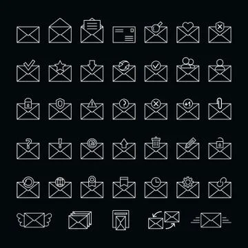 The message icons Stock Illustration