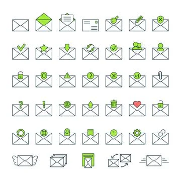 The message icons Stock Illustration