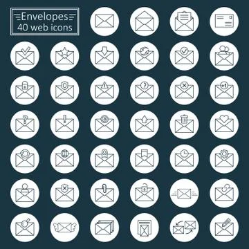 The message icons Stock Illustration