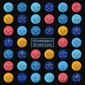 The message icons Stock Illustration