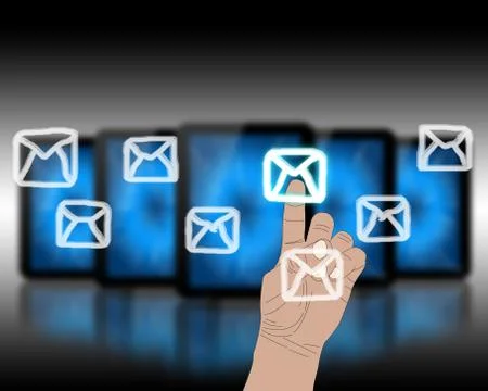 Message interface Stock Illustration