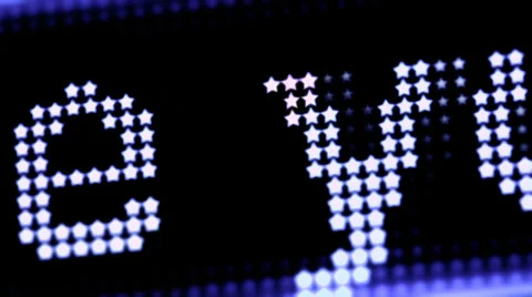 Message on led display - I love you Stock Footage 31672850