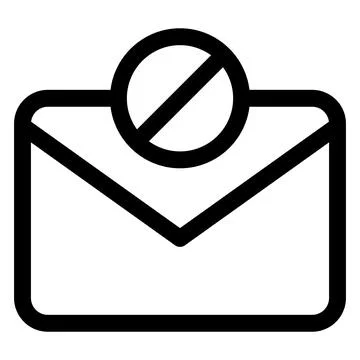 Message line icon vector illustration isolated on white background Stock Illustration