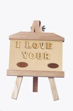 Message of love Stock Photos