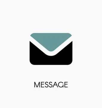 Message mail icon vector illustration. Envelope symbol Stock Illustration
