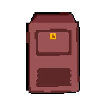 Message mailbox letter pixel art vector illustration Stock Illustration