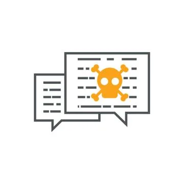 Message with malware Stock Illustration