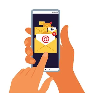 Message notification concept. Email. Vector illustration. Flat Stock Illustration