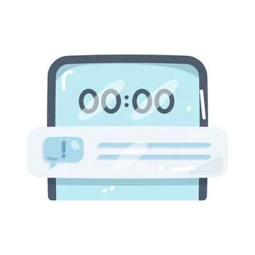 Message notification Stock Illustration