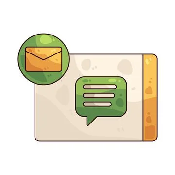 Message Notification illustration Stock Illustration