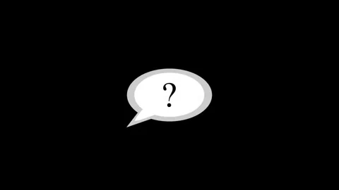 Message notification with question mark icon, Message icon. Communication o.. Vídeo Stock 332959916