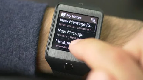 Message Notification Smartwatch Mail Cheking HD 库存影片 42752519