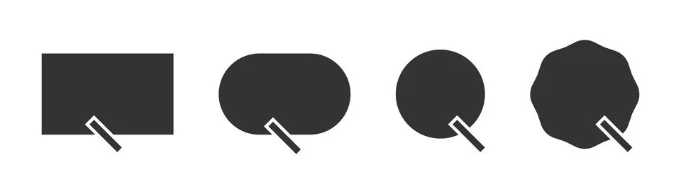 Message online icon. Bubble live chat vector . Sign web talk symbol. イラスト素材