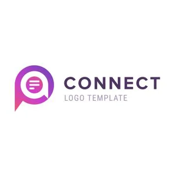 Message or comment logo template. Speech bubble icon with heart volume logo イラスト素材