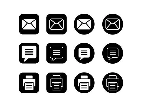 Message or Send icon vector illustration. Stock Illustration