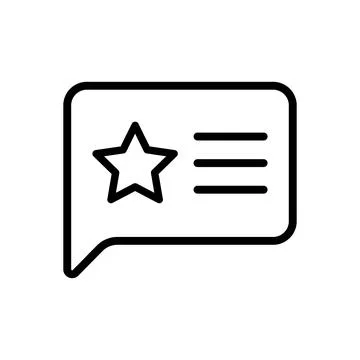 Message outline vector icon Stock Illustration